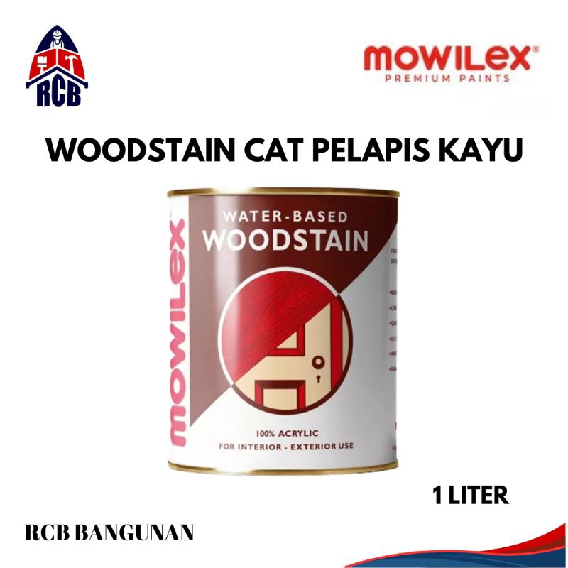 MOWILEX WOODSTAIN CAT PELAPIS KAYU PREMIUM 1 L