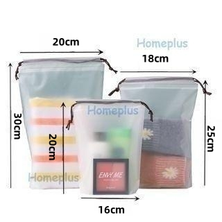 HomePlus Pouch Tas Travel Organizer Bag Kosmetik Make up Pouch Anti Air Serbaguna Travelling Tas Serut Custom Sablon Tempat