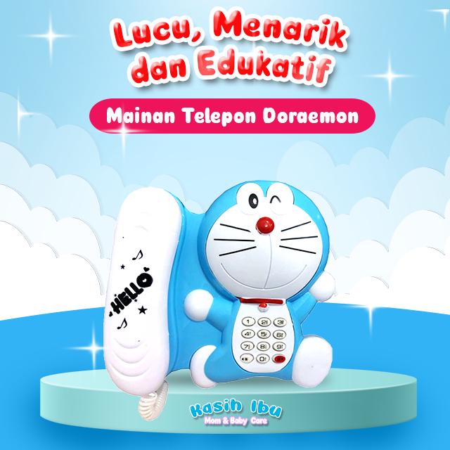 Mainan Anak Telepon Telepon Teleponan Anak Mainan Telepon Karakter Doraemon