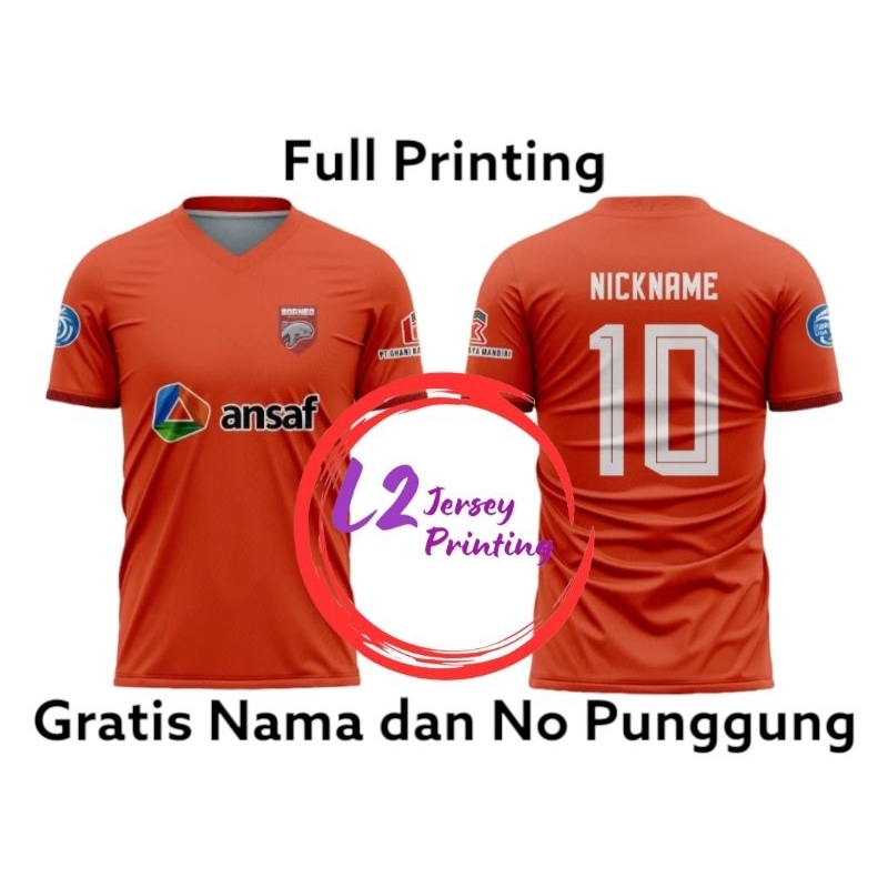 Jersey Bola Borneo FC Home 2024 Full Printing