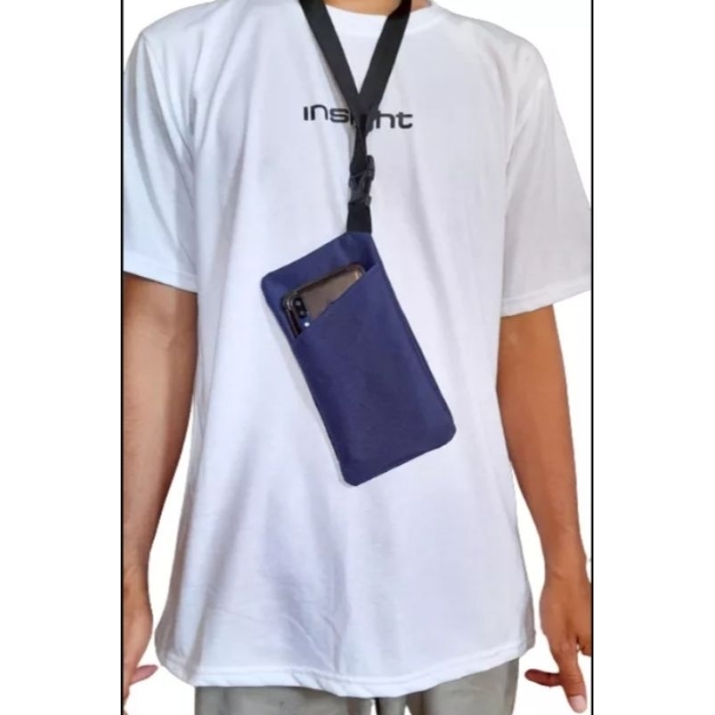 Tas gantung Hp leher Tas selempang mini slingbag mini pria wanita