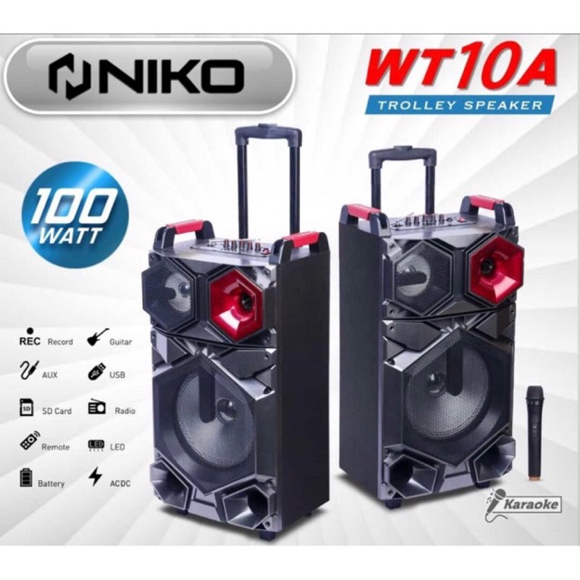 Wooden Trolley Speaker Niko WT 10A