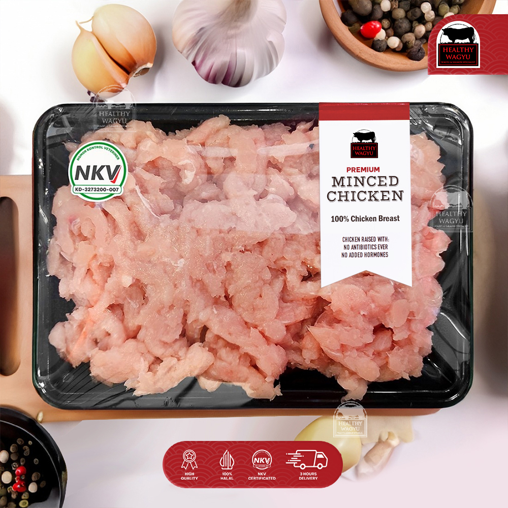 

Minced Chicken Breast Premium Daging Ayam Dada Giling Halal 500gr Healthy Wagyu