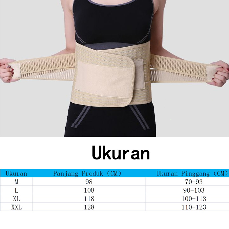 Pinkponds M-2XL Korset Nyeri Lumbal / Korset Lumbal Penopang Tulang Belakang Korset Kesehatan Plat