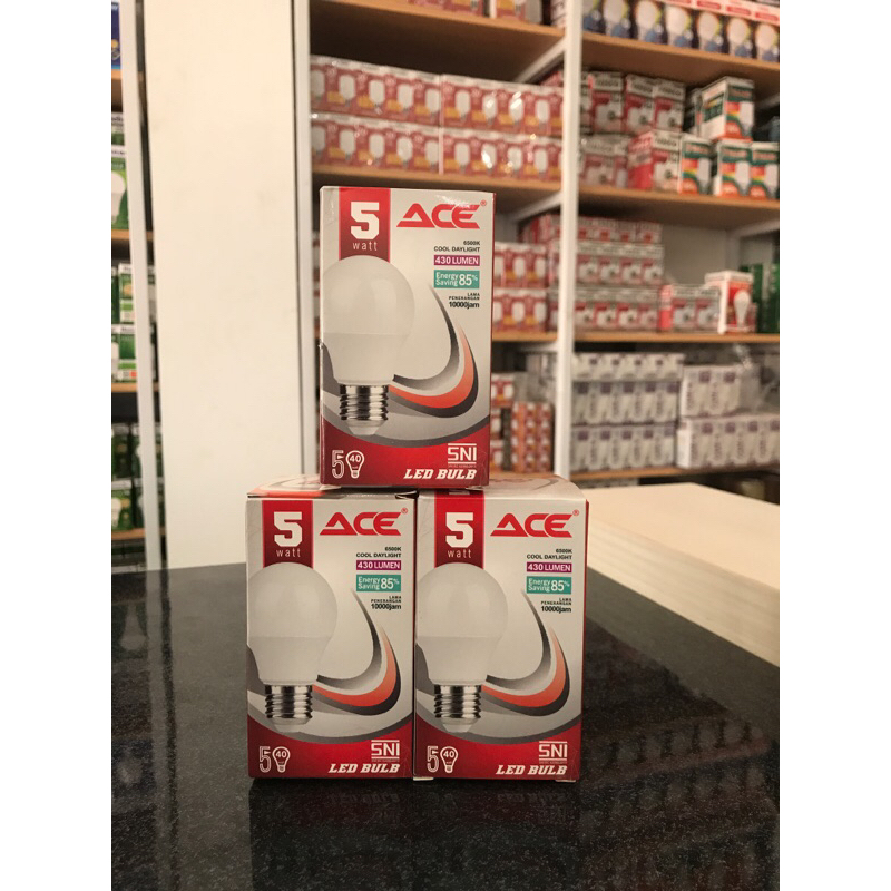 Lampu LED ACE 5Watt Cahaya Putih