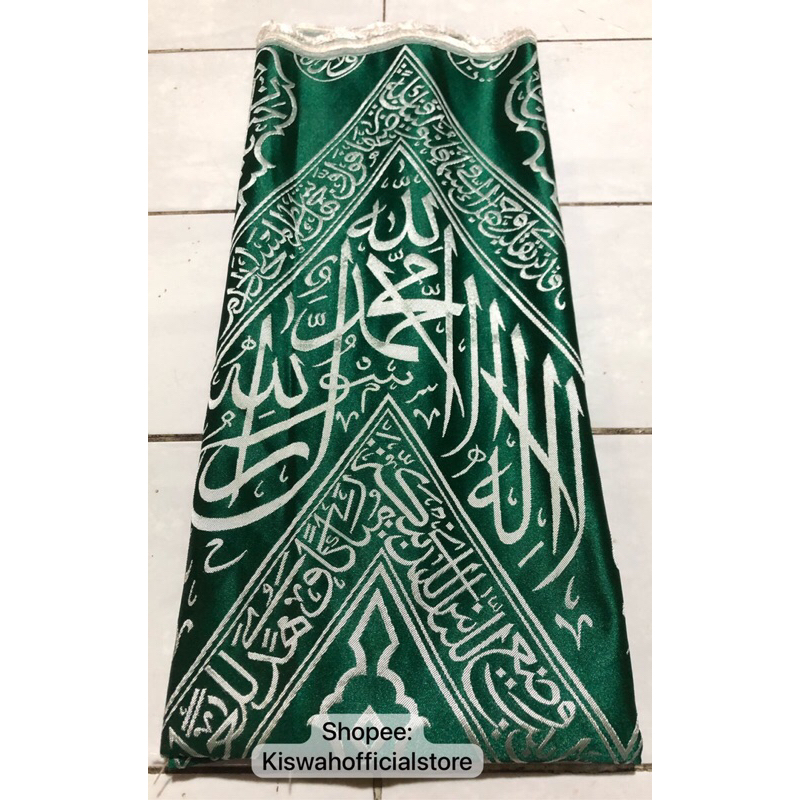 Kiswah hijau dalam kabah original + sertifikat