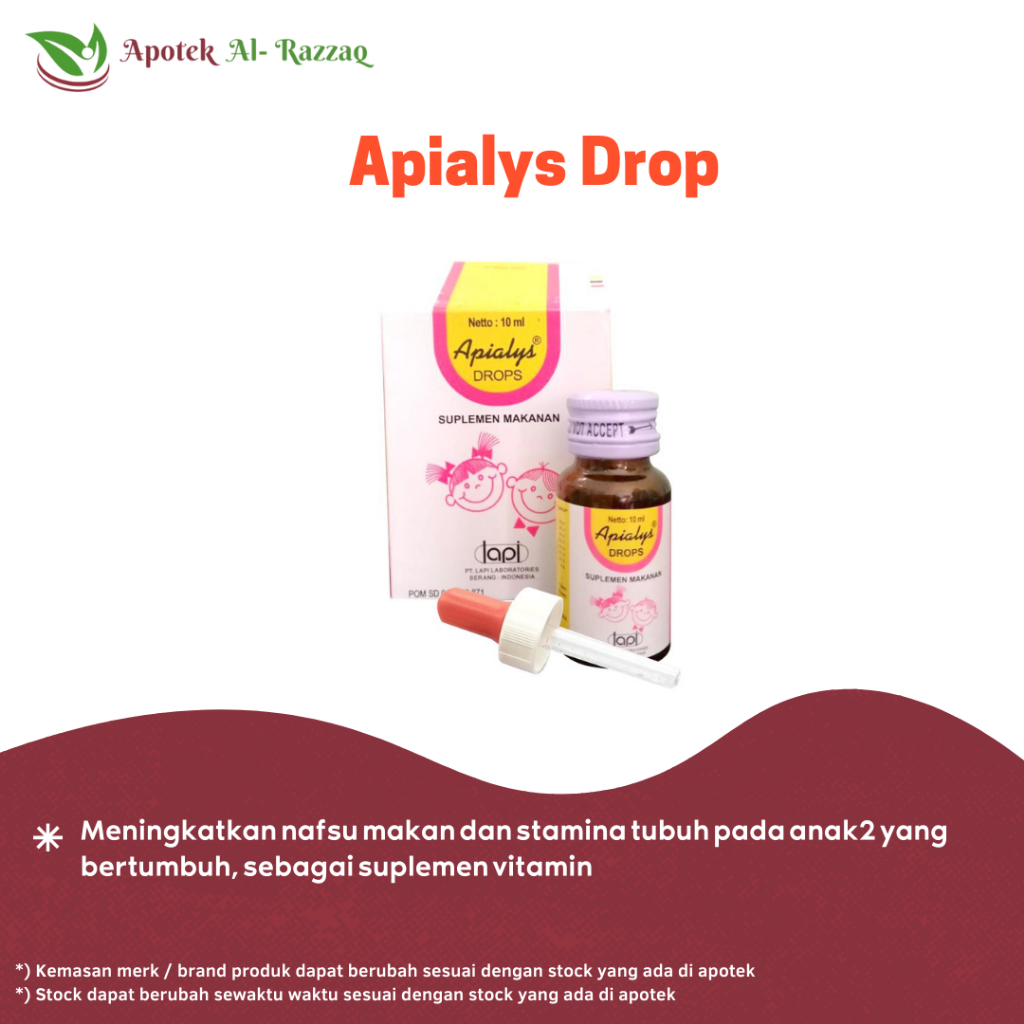 Apialys Drop 10 ml - Suplemen Kesehatan