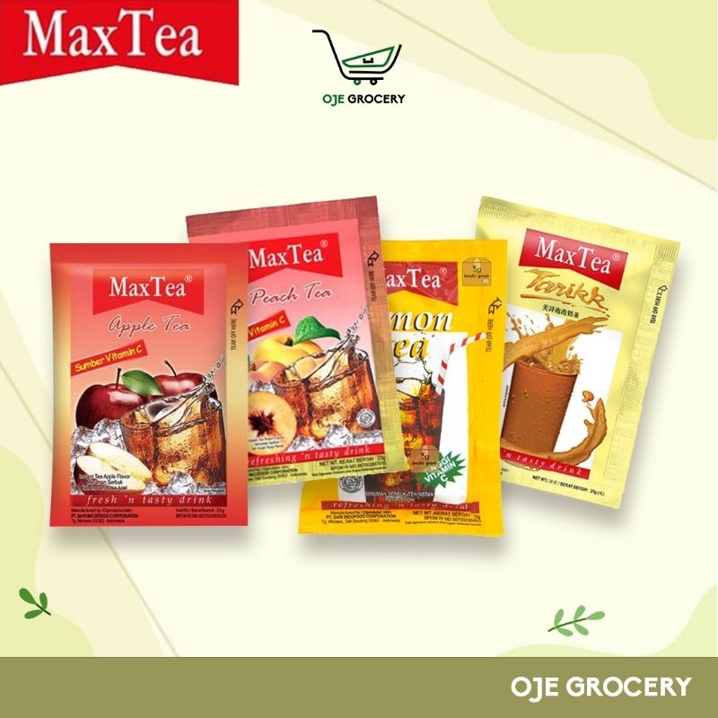 

MAXTEA (10 SACHET) - TEH TARIK - APPLE TEA - LEMON TEA - PEACH TEA