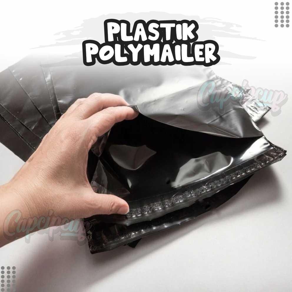 

(1 PCS) Plastik Packing Polymailer Hitam Black Plastik Packing Onlineshop Perekat Lem Tebal Premium Anti Sobek Satuan Ecer Termurah CAPCIPCUP