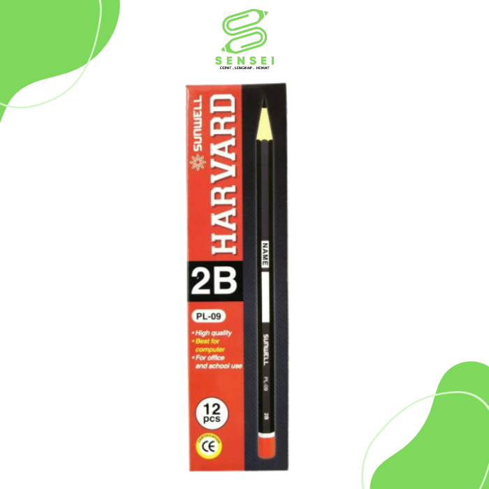 

12 Pcs Pencil / Pensil Murah Sunwell Harvard PL-09