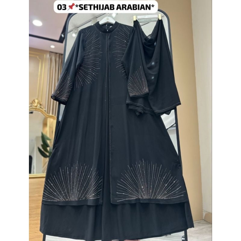 Dress Set Arabian Hitam by Shellasaukia