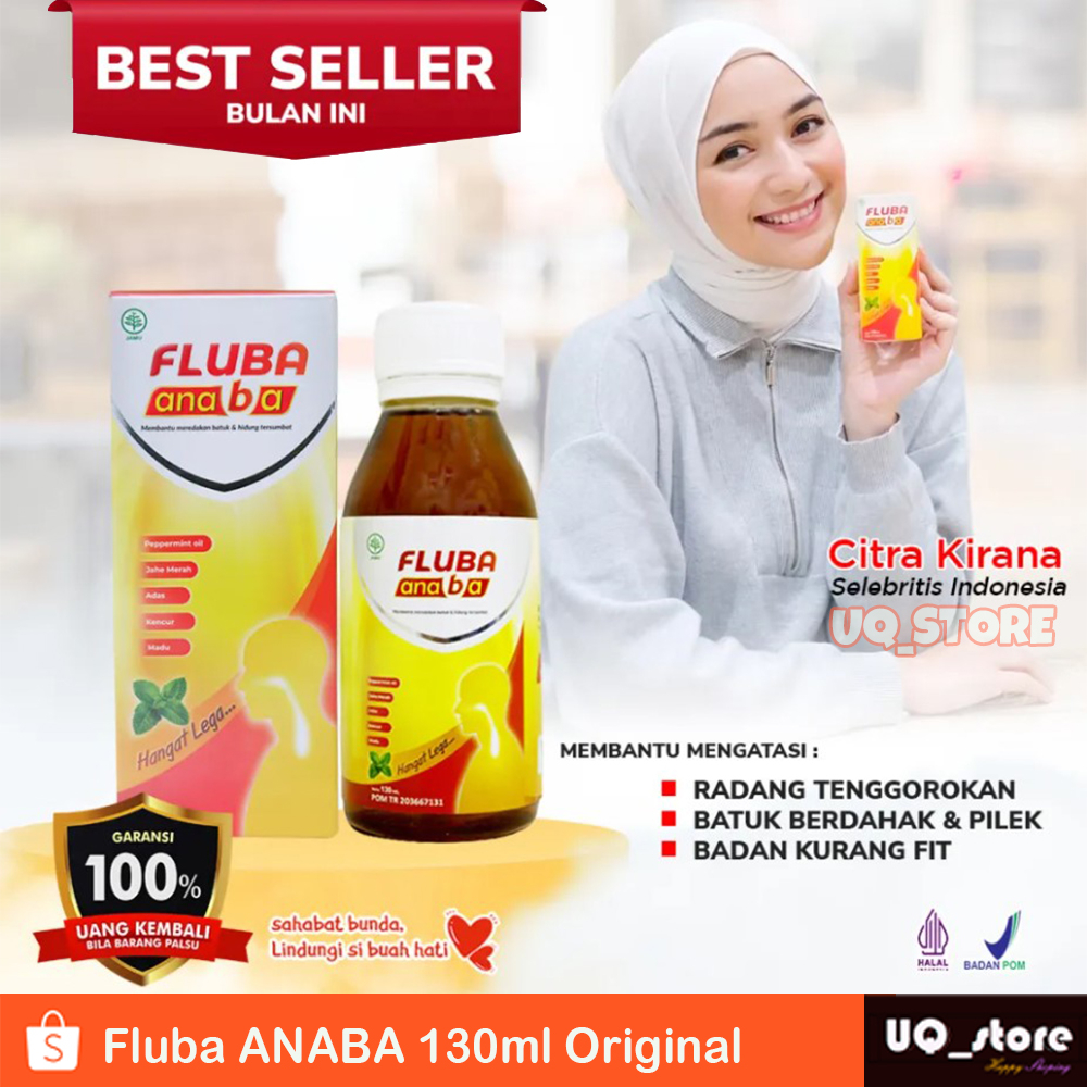 Fluba Anaba Anak Original Obat Batuk Madu Dewasa dan Anak