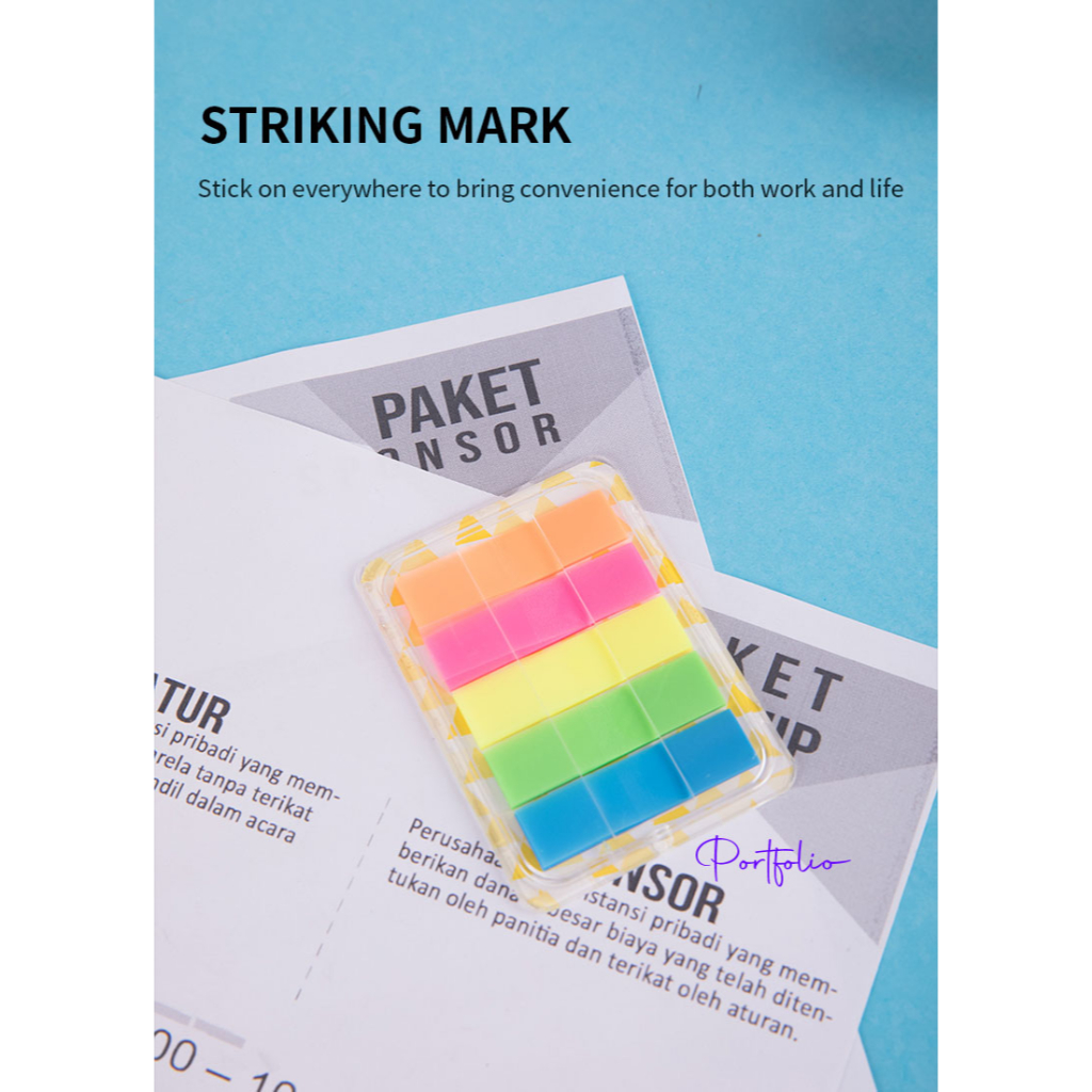 

index mark DELI sign here memo index tempel sticky note indeks pembatas halaman