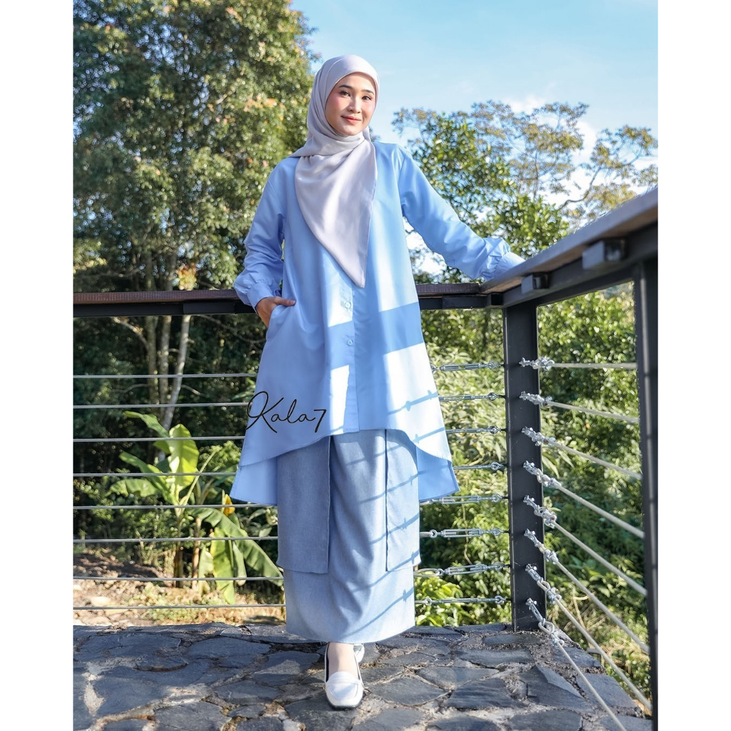 JAZIA TUNIK BY ZIZARA TUNIK POLOS KEKINIAN ATASAN WANITA PANJANG BAHAN KATUN IMA