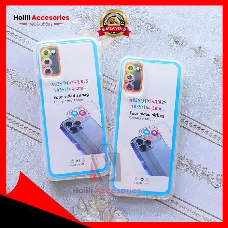 CASE BENING Samsung A02s MODEL MEWAH ELEGANT AntI gores blue anti gores bening Anti gores spy for TG