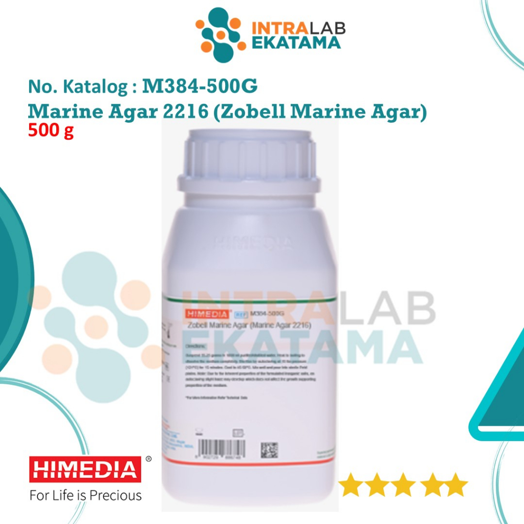 M384-500G Marine Agar 2216 (Zobell Marine Agar)