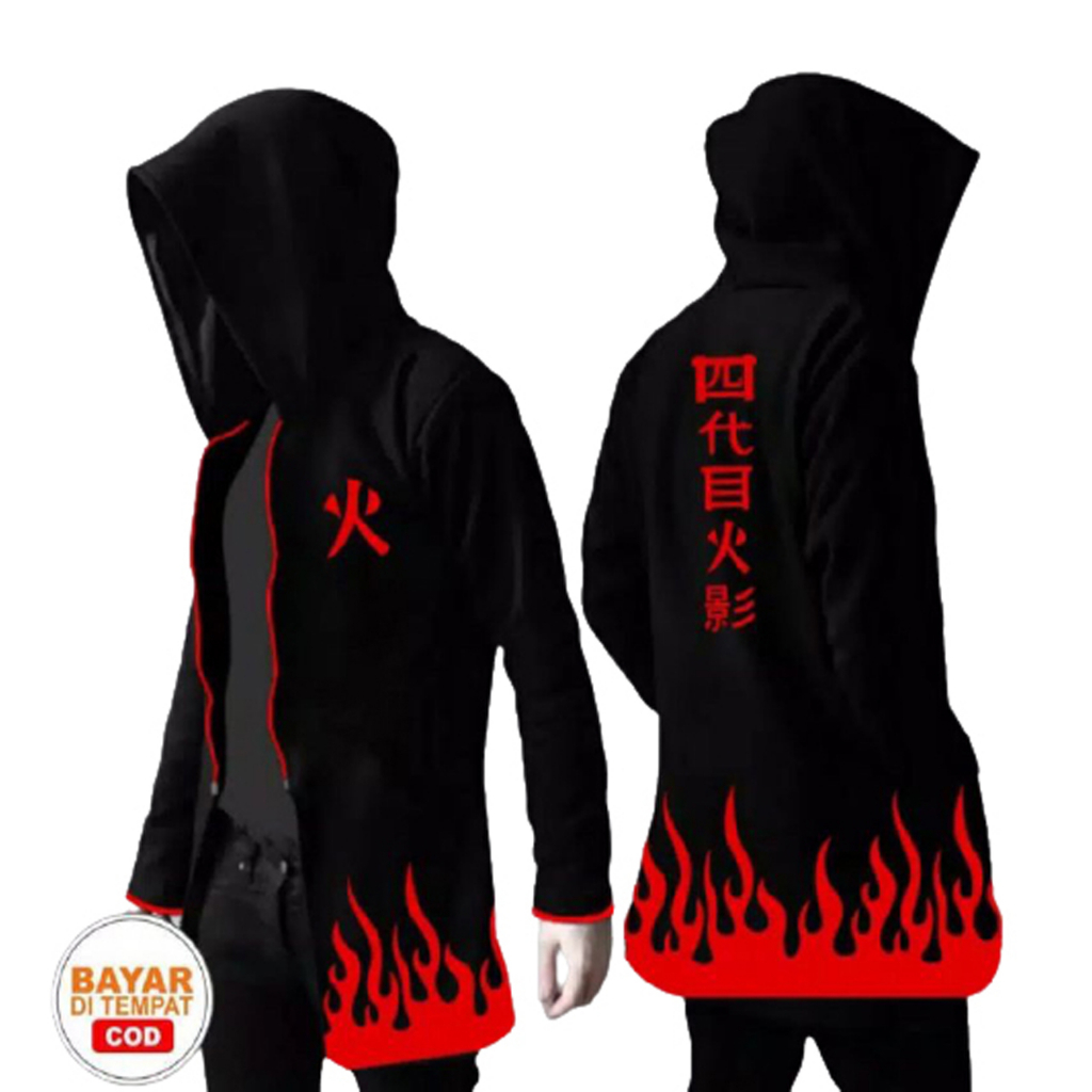 JUBAH ANIME JEPANG NARUTO JAKET JUBAH WIBU PAKAYAN CASUAL