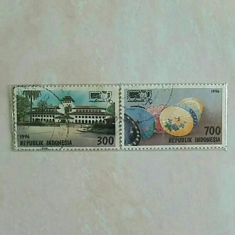 

(AB) Perangko Indonesia 1996 Indonesia '96 Set 2pcs Used