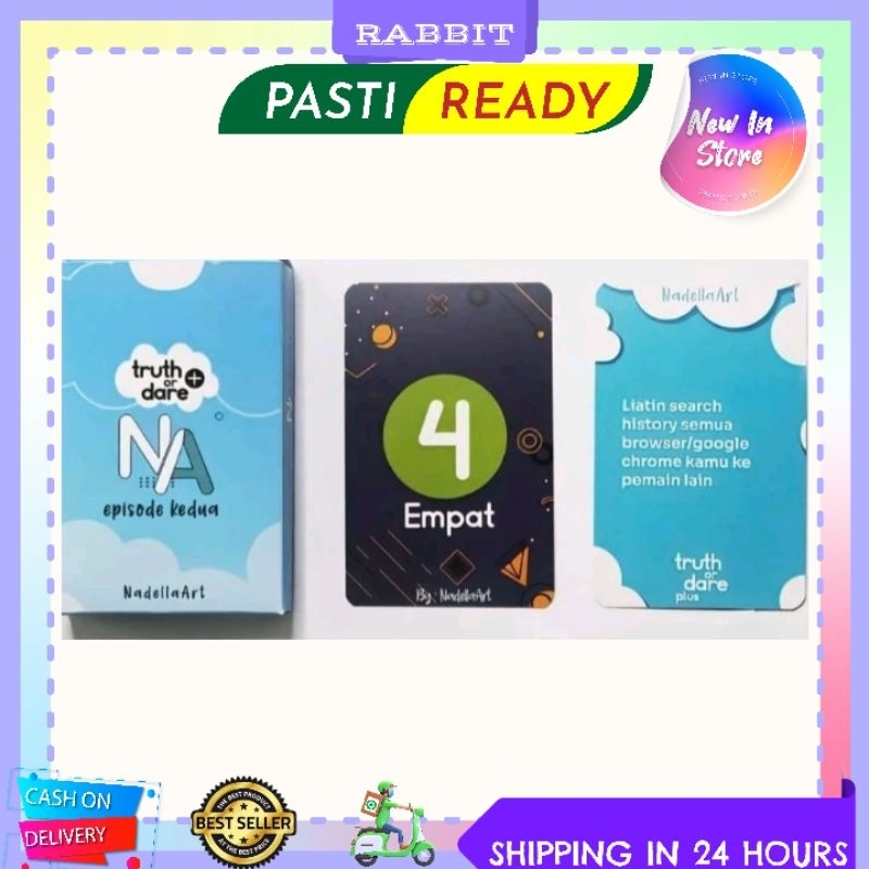 [COD]✅ READY-Kartu Permainan Truth or Dare Edisi Kedua/ Teman & Pasangan