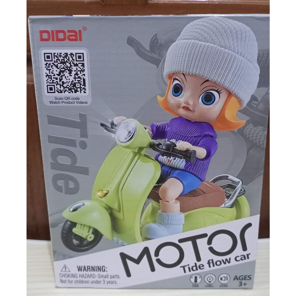 MAINAN MOTOR BO MUSIK CAHAYA PUTAR ANAK PEREMPUAN / MAINAN  MOTOR VESPA DANCING LAMPU MUSIK