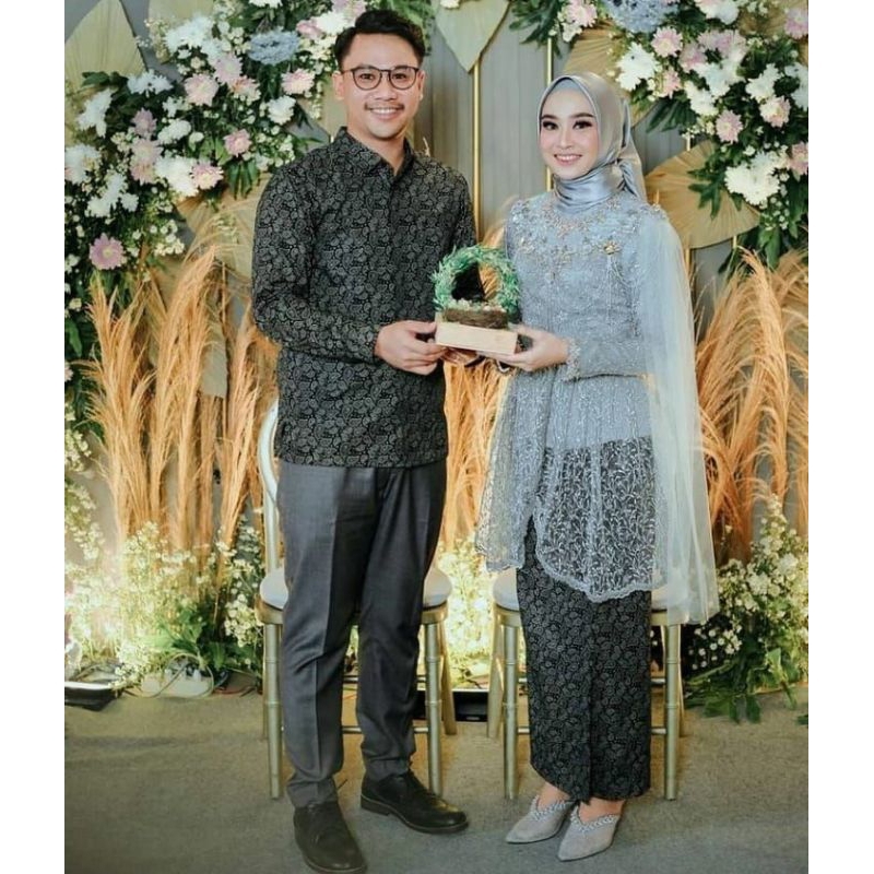 Jasa Jahit Kebaya Lamaran Modern Costum Couple