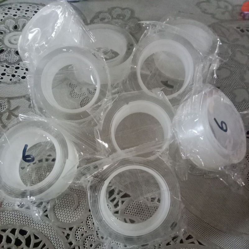 

1 double tape Nano magic 1M isolasi bening roll