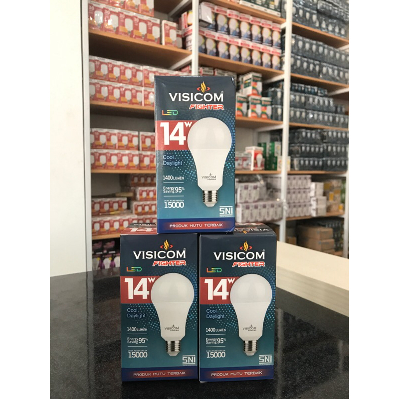 Lampu LED VISICOM 14Watt Fighter Cahaya Putih