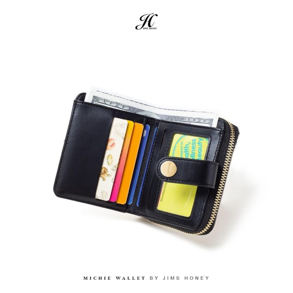 JIMS HONEY MICHI WALLET Dompet Kecil Lipat Kartu Wanita Cewek Fashion Jimshoney Casual Terbaru