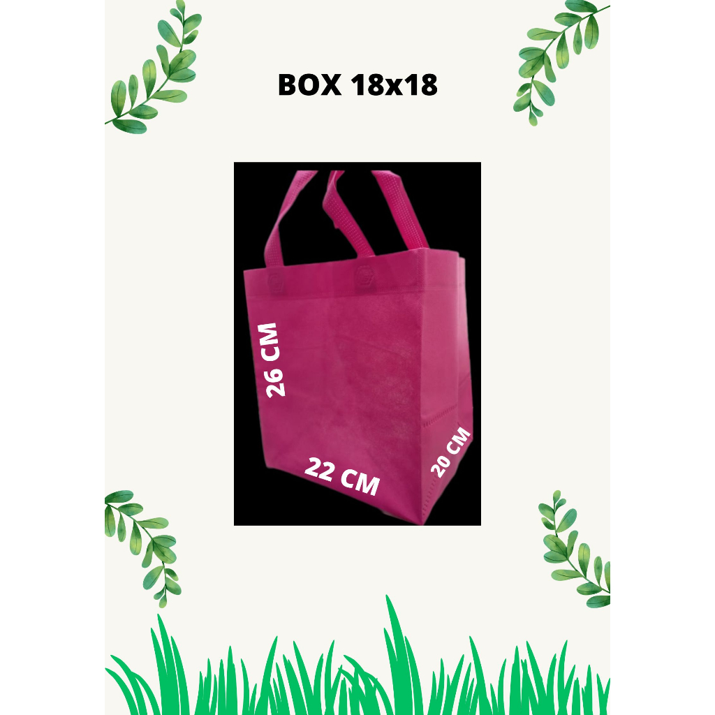 

Tas Spunbond Box Bag 22x26x20 (BOX 18x18)