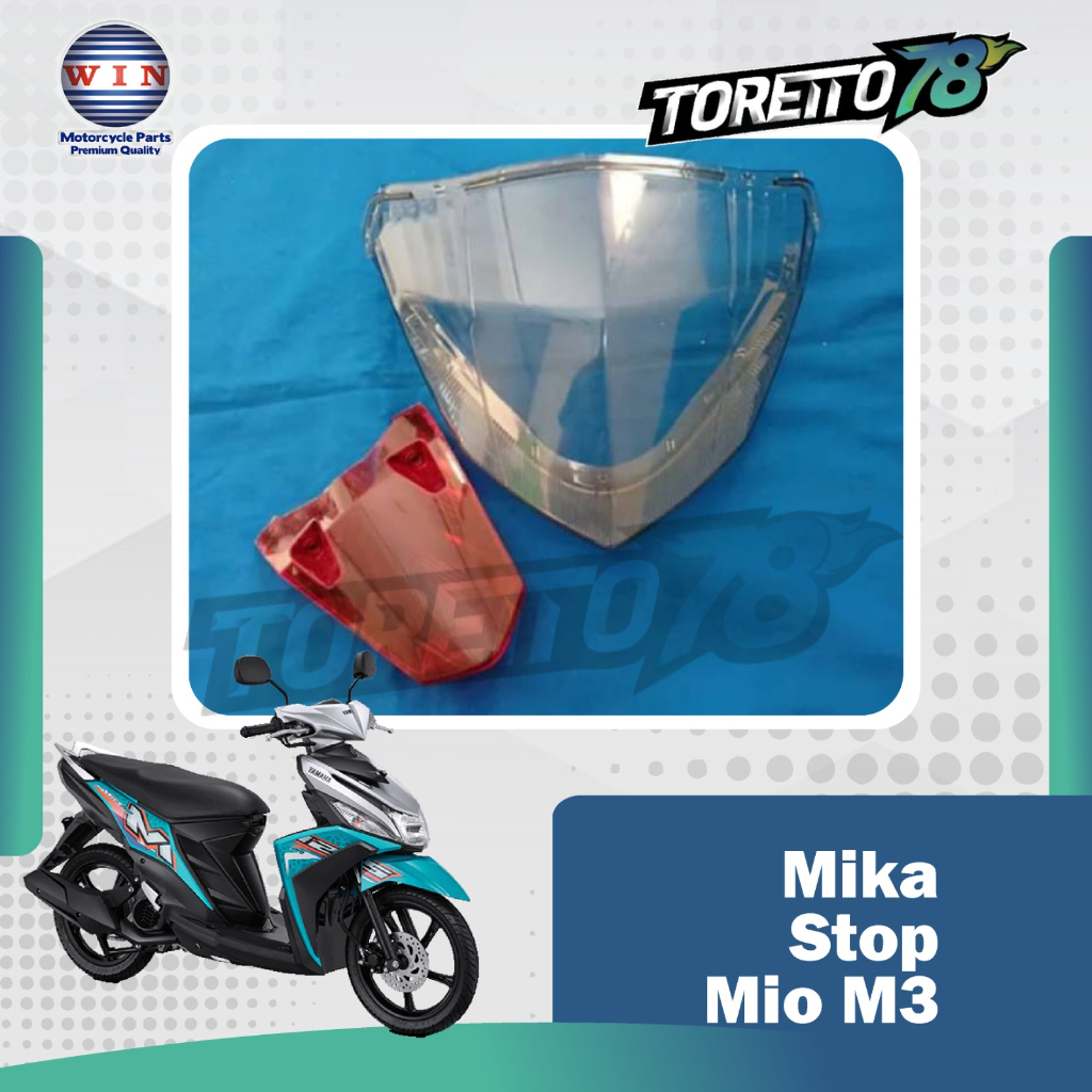 Mika Stoplamp Yamaha Mio M3 Merk WIN 1 Set + Mika Sen Belakang