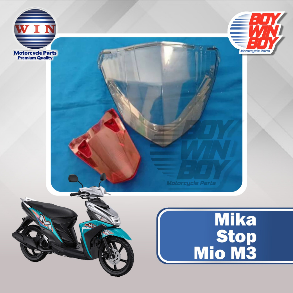 Mika Stoplamp Yamaha Mio M3 Merk WIN 1 Set + Mika Sen Belakang