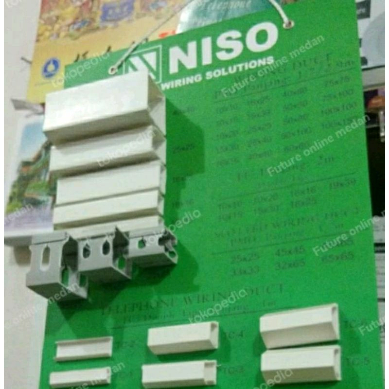 Kabel Ducting 16x25 PSD putih Panjang 1,7 Meter tidak berlubang pelindung kabel dekorasi rumah pengg