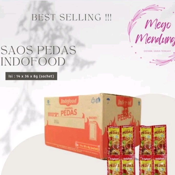

SAOS PEDAS INDOFOOD 14 x 36 x 8g (sachet) EXP 2024
