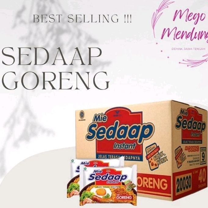 

SEDAAP GORENG ORIGINAL 90g x 40pcs EXP 2024 MURAH