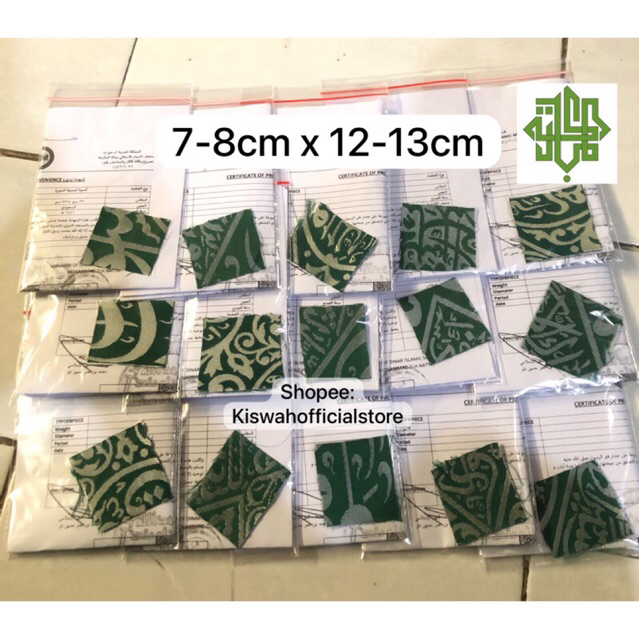 Potongan Kiswah Makam Nabi Asli + Sertifikat