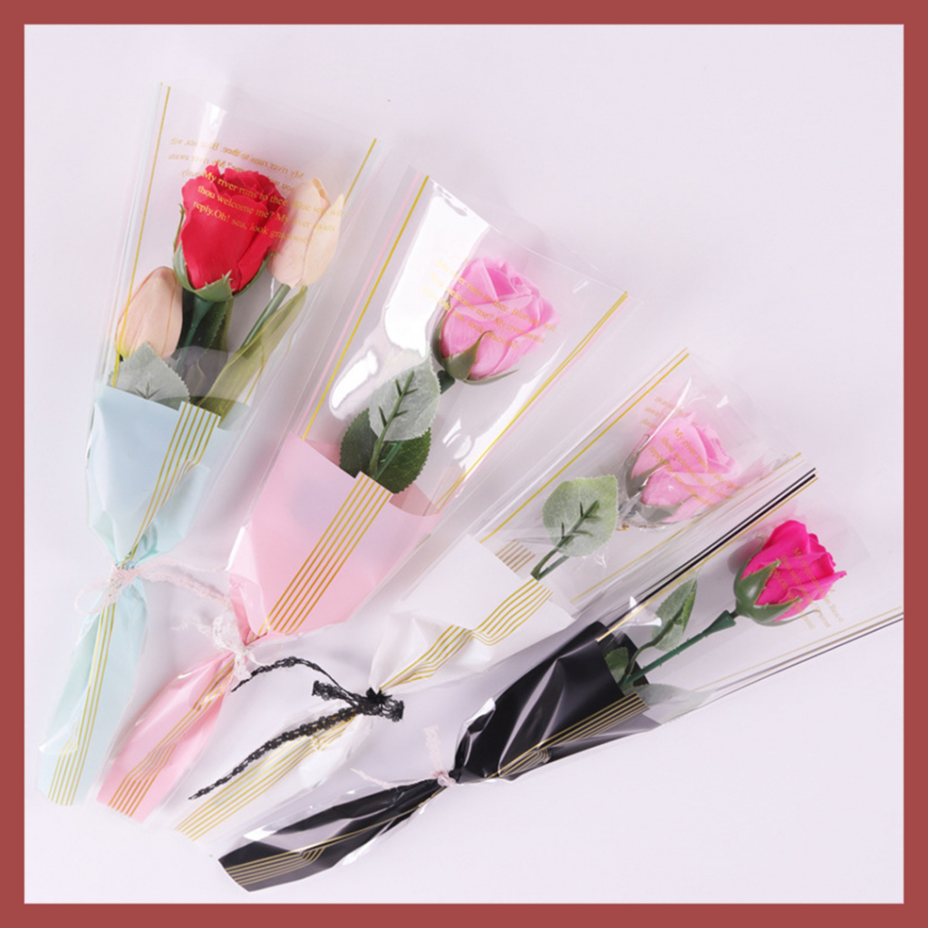 

Plastik Bunga Satuan Transparan Warna / Flower Wrapping Color Transparan Single Flower KB6147 KB6159