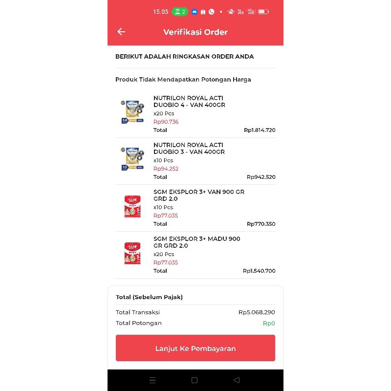 Morinaga Chil School Gold 1600g