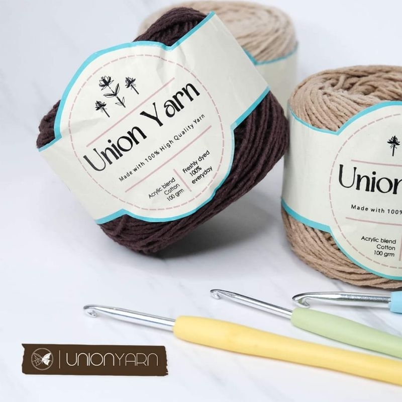 Benang rajut soft cotton acrylic