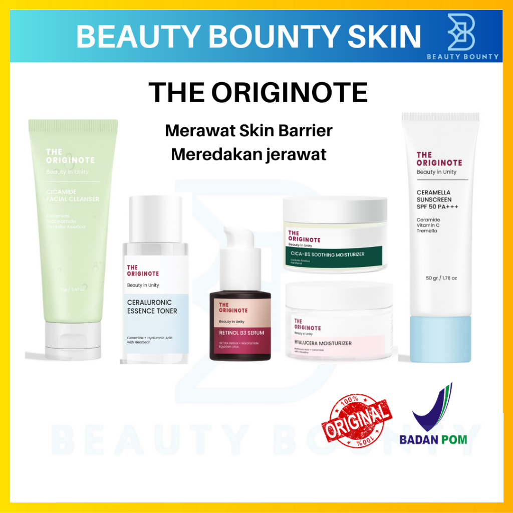 [READY STOCK] The Originote Hyalucera Moisturizer Gel 50 ML - The Originote Ceramella Sunscreen SPF5