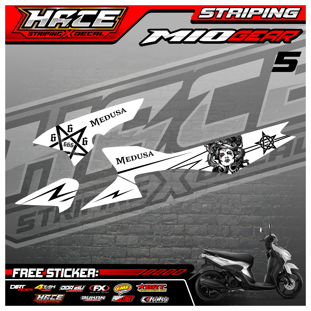 164 STRIPING MIO GEAR - STRIPING MIO GEAR PREMIUM MEDUSA