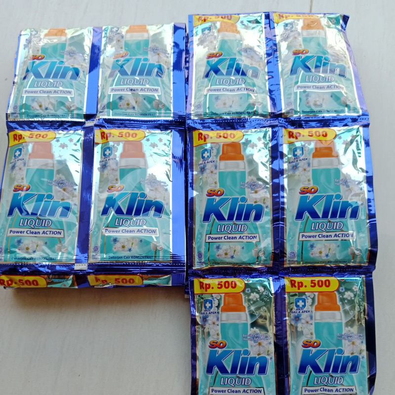 SOKLIN LIQUID SACHET/ SOKLIN 500an cair murah