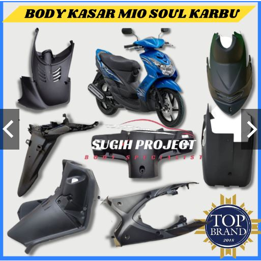 COVER BODY KASAR YAMAHA MIO SOUL KARBU ECERAN/BODI KASAR MIO SOUL KARBU/COVER BODI MIO SOUL KARBU/BO