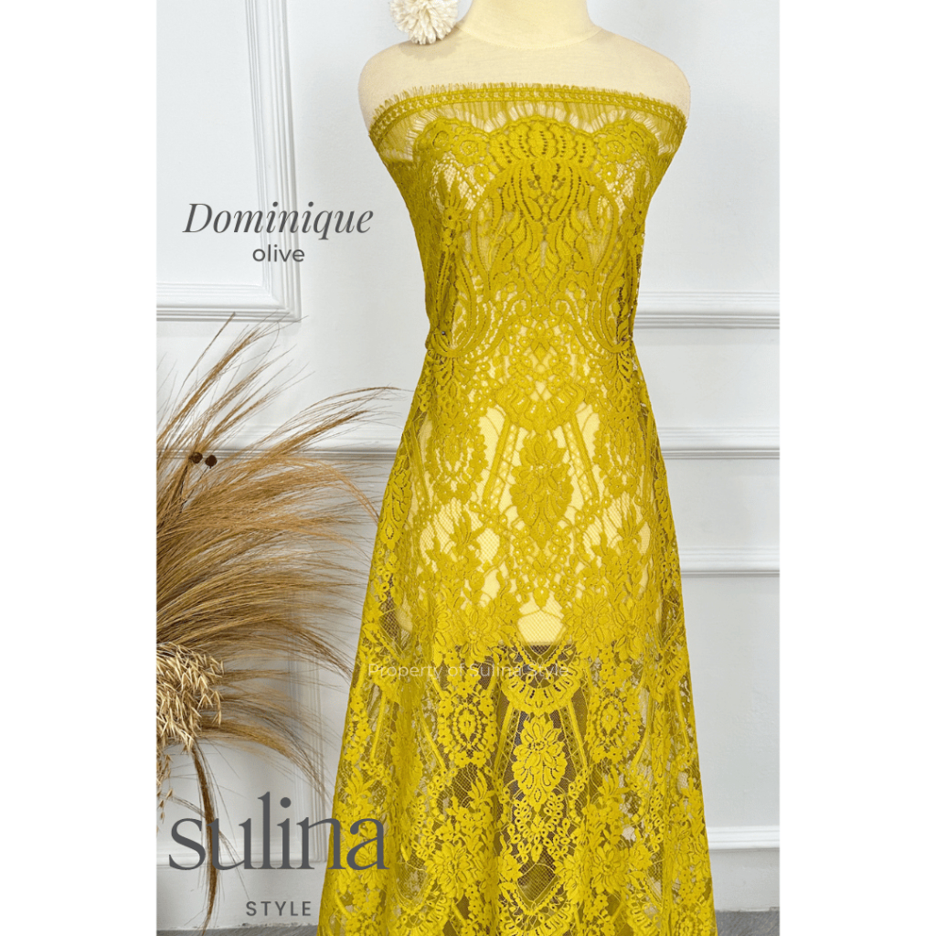 Sulina Style - Kain Kebaya Semi Prancis 3D Premium Dominique