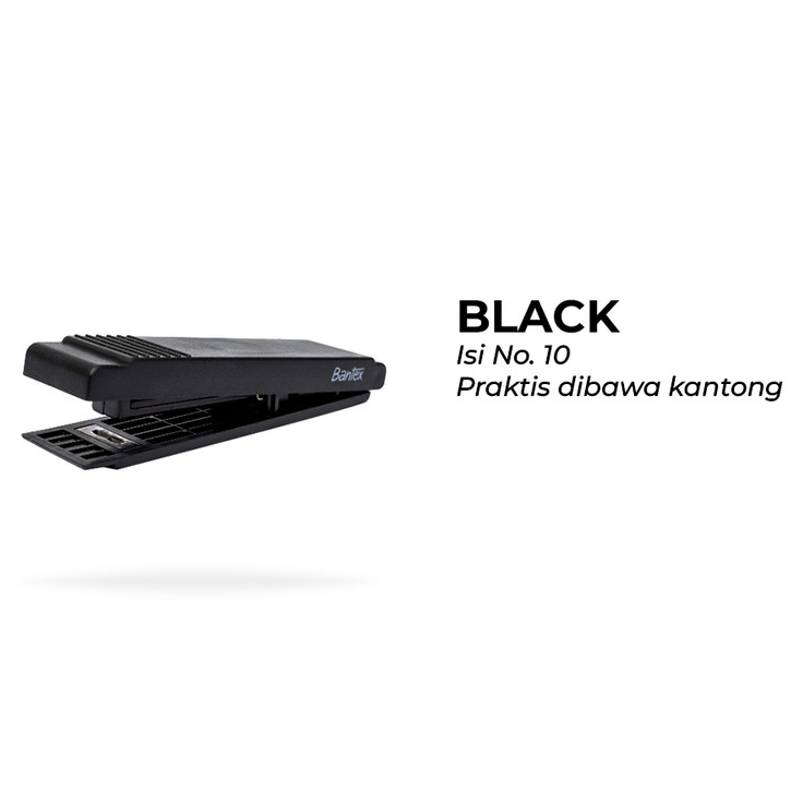 

Bantex Staples Tangan HD-10 Kecil Pocket Stapler Black
