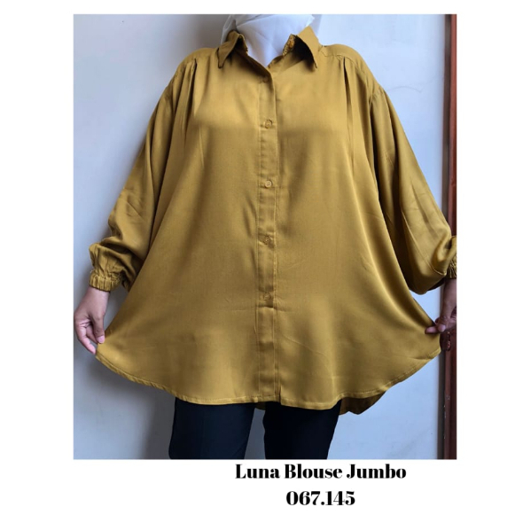 Blouse Luna Wanita Jumbo Atasan//  Ld130cm / Bahan Rayon Premium / 067.145