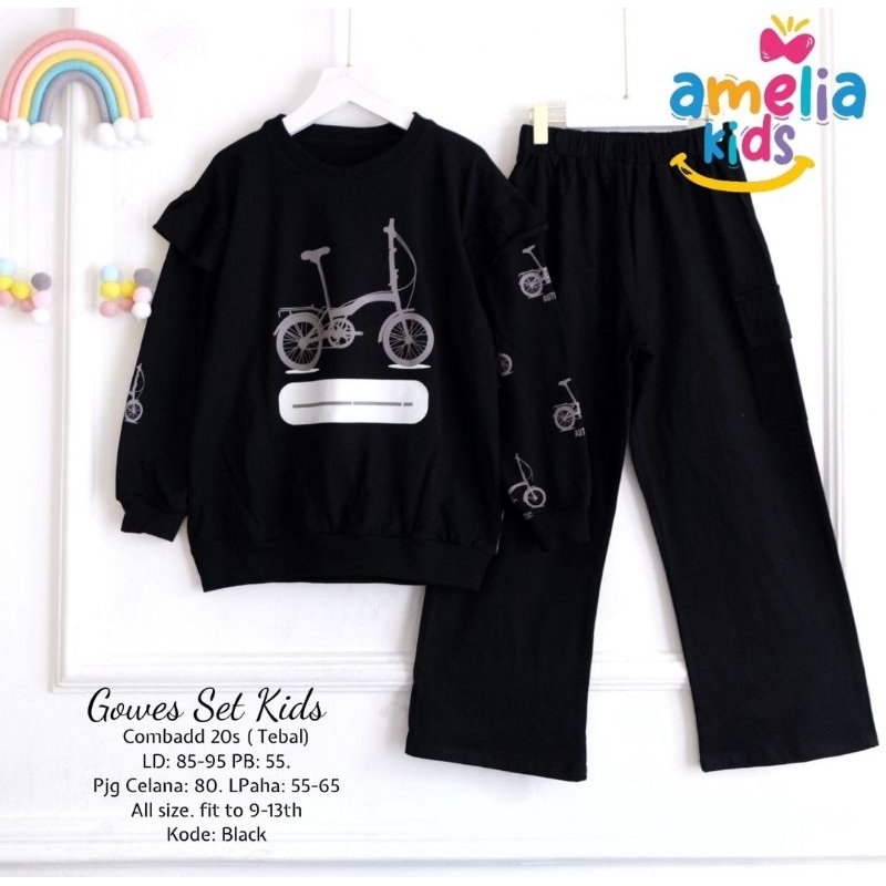 DRESS KIDS GOWES SET ORI BY AMELIA KIDS  (RESTOCK)