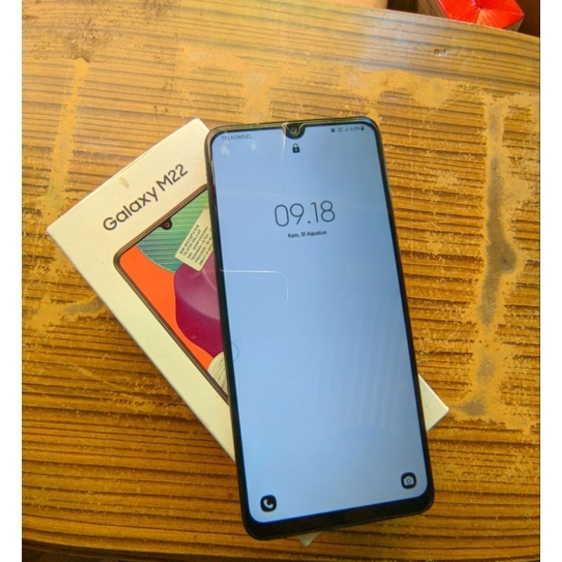 SAMSUNG M22 6/128GB FULSET SECOND MULUS