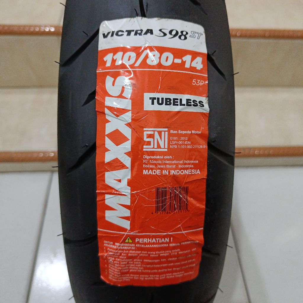 BAN LUAR TUBELESS 110/80-14 MAXXIS VICTRA S98ST AEROX 155