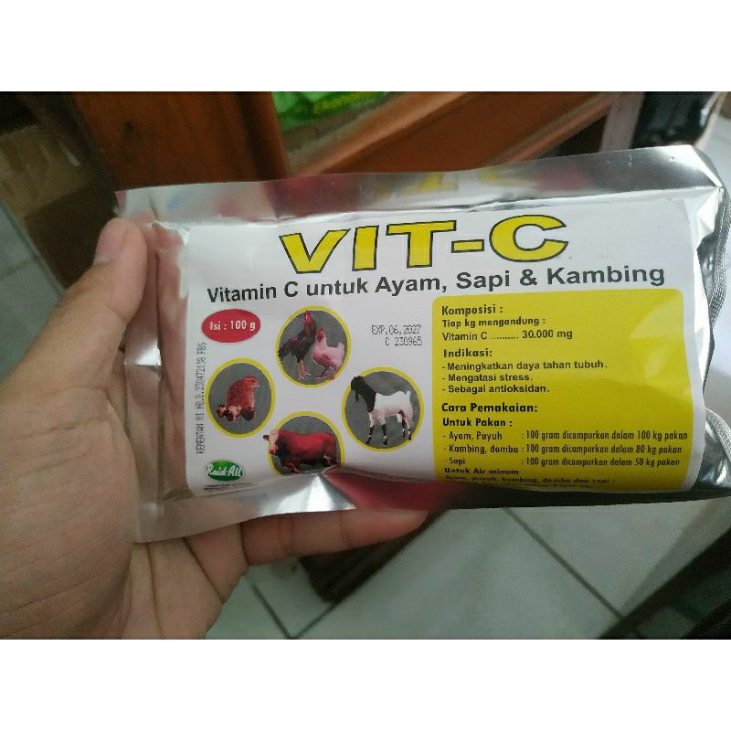 Vitamin c untuk hewan ayam sapi kambing