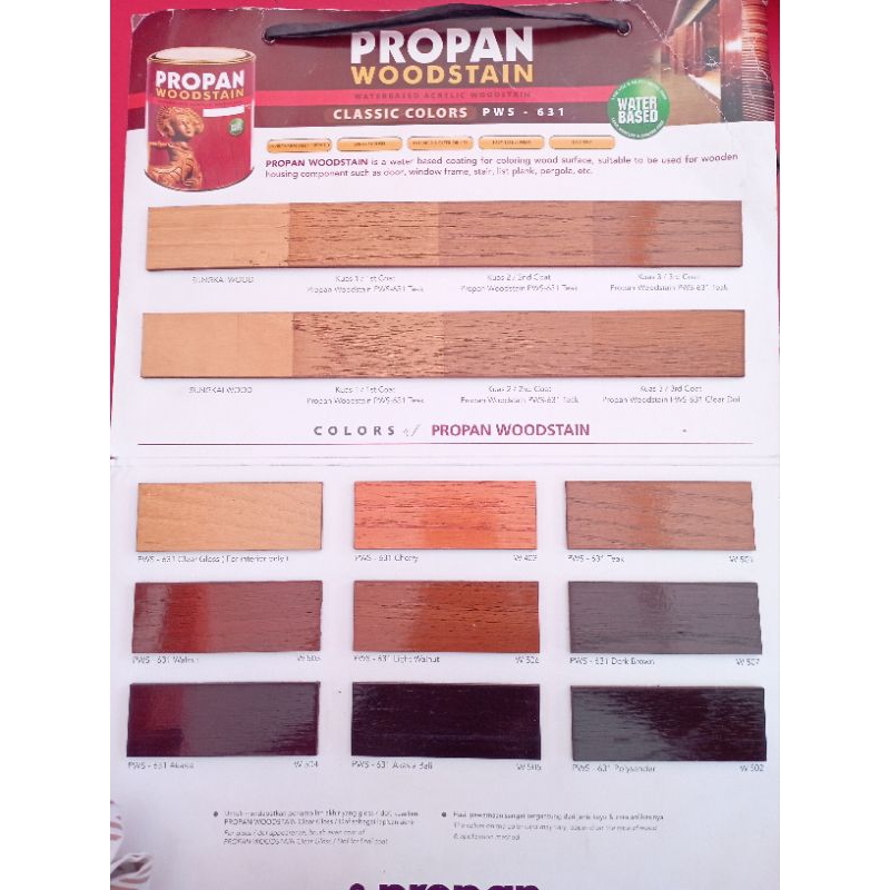 Propan woodStain (Water-Based) Kg